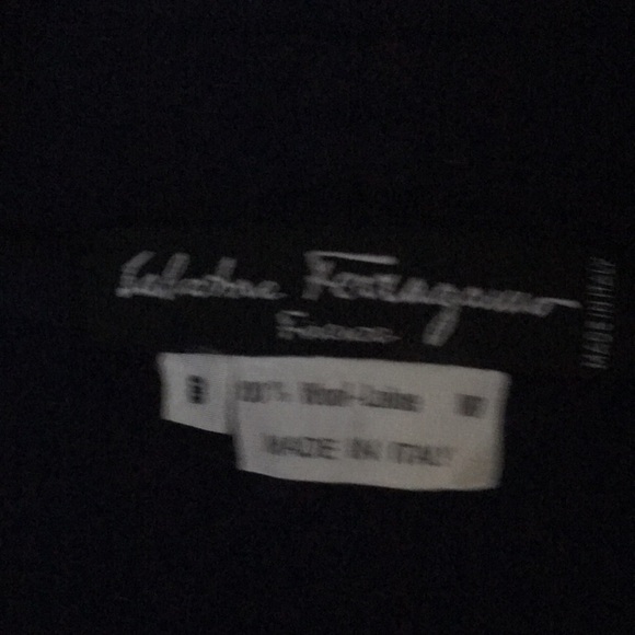 SALVATORE Ferragamo Wool Navy Blue Open Jacket Generous - Picture 2 of 6